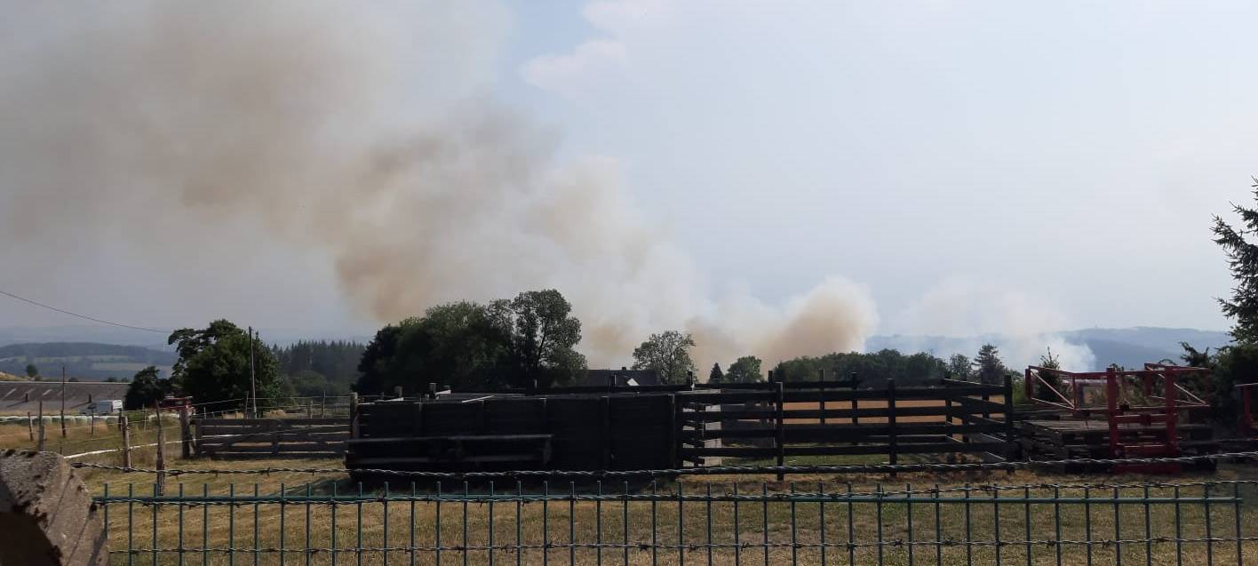 Waldbrand am Hegenscheid in Altena