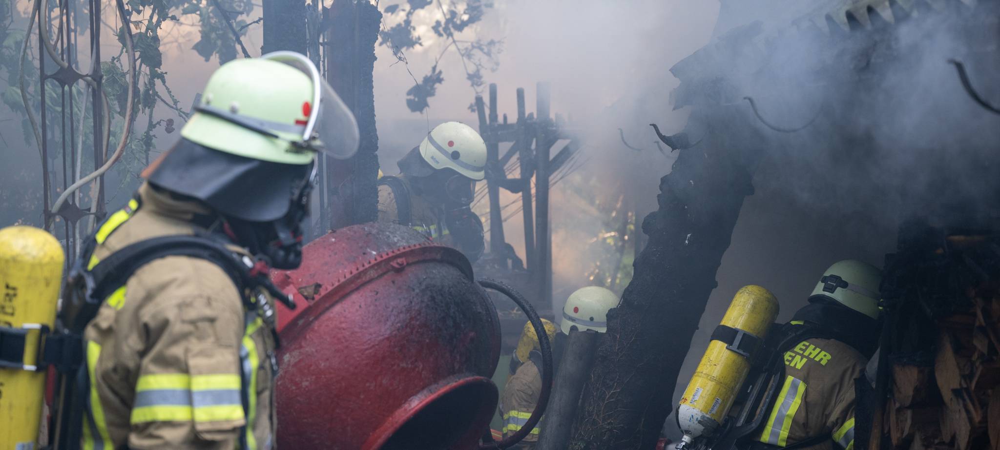 Schuppen brannte in Menden