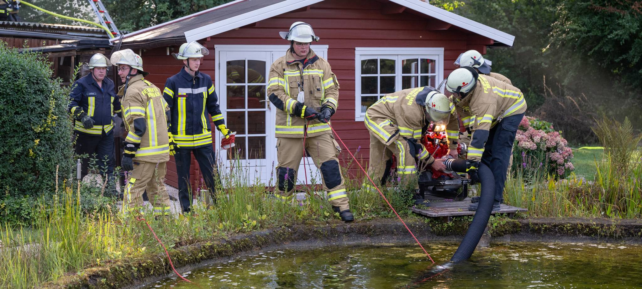 Schuppen brannte in Menden