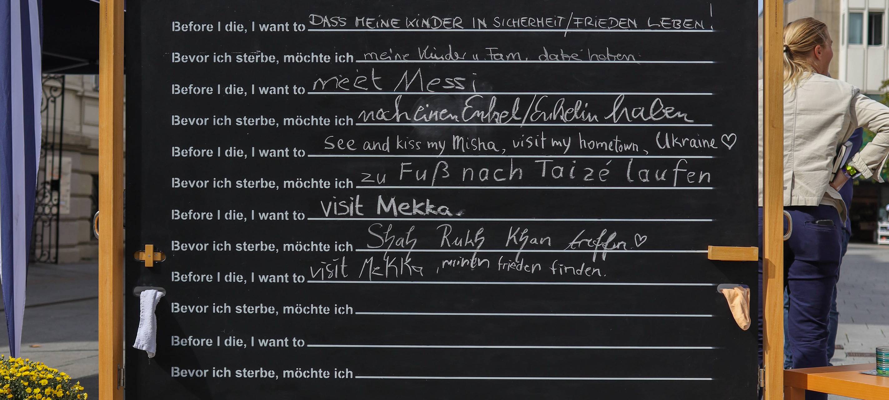 Kunstaktion in Iserlohn auf dem alten Rathausplatz