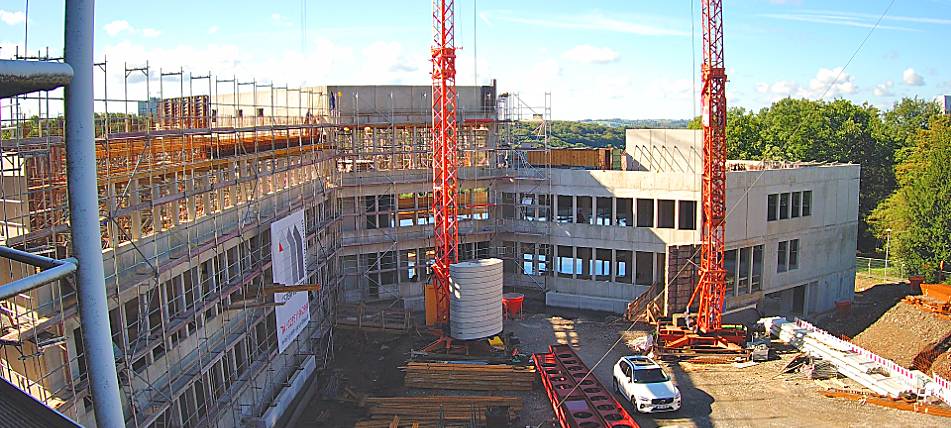 Richtfest für Erweiterungsbau am Kreishaus Lüdenscheid