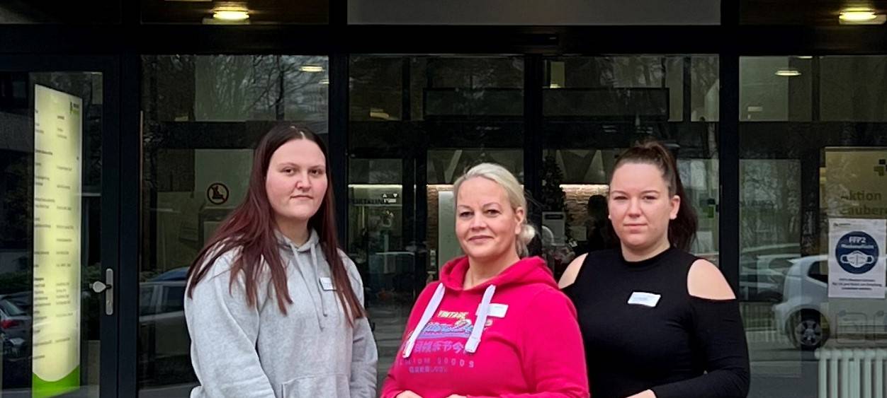 Gruppenbild der Pflegeschülerinnen Hellersen