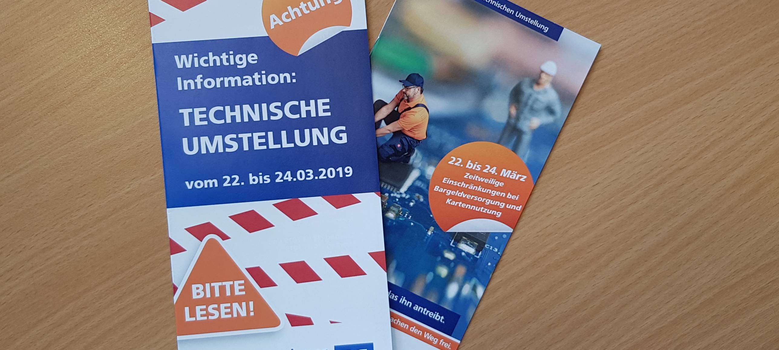 Mit Bargeld eindecken!