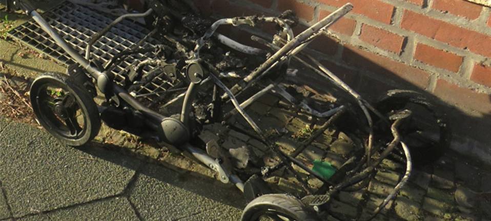 Iserlohn: Statt Keller brennt Kinderwagen