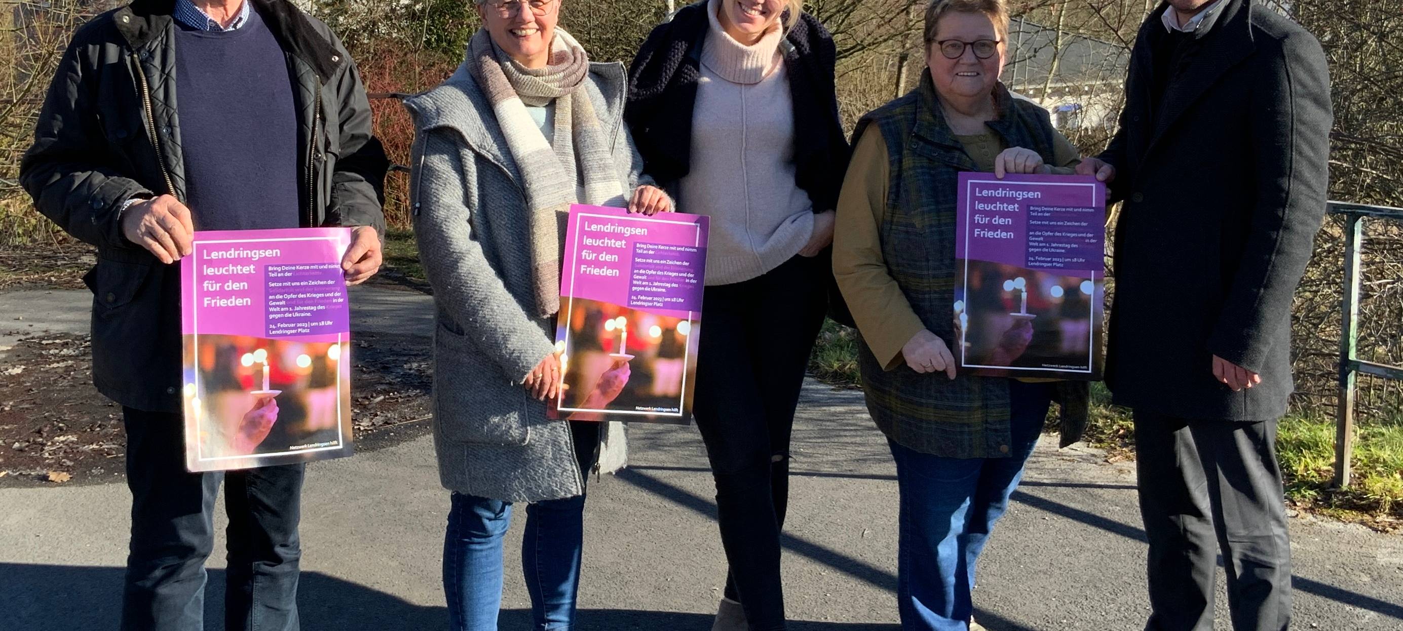 Ein Jahr Ukraine-Krieg: Aktionen in Lüdenscheid und Menden