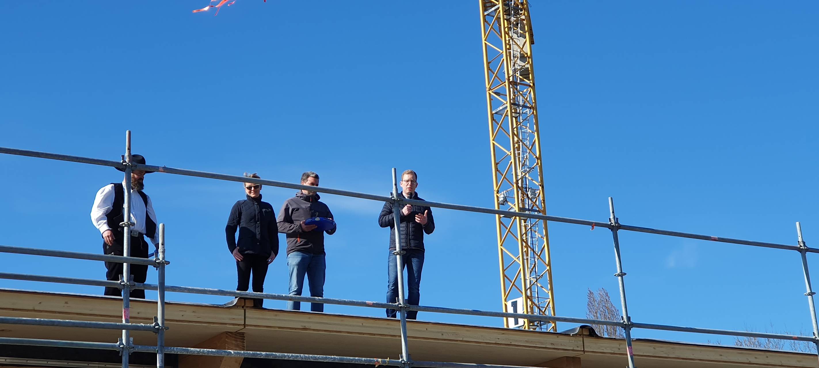 Richtfest beim Hallenbad Hemer