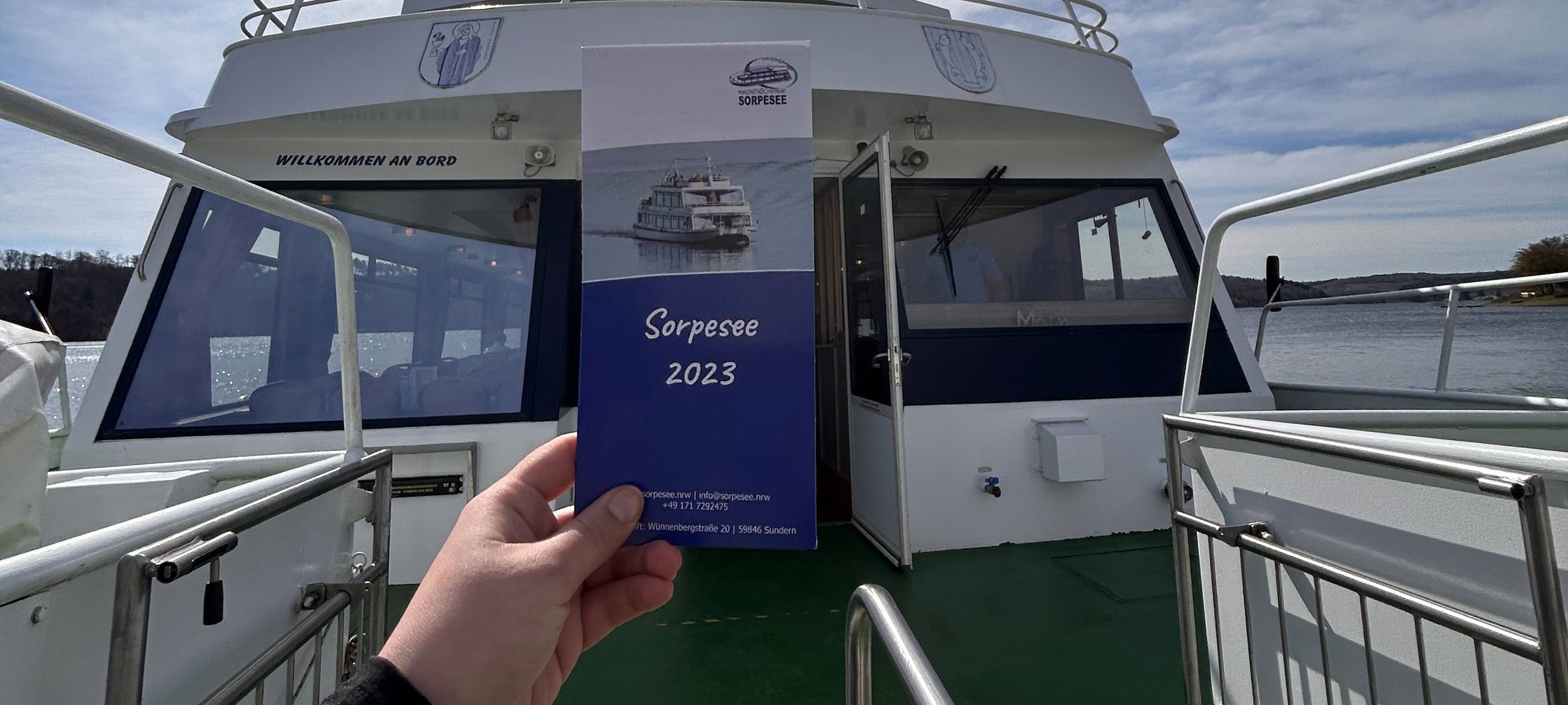 E-Dampfer auf dem Sorpesee