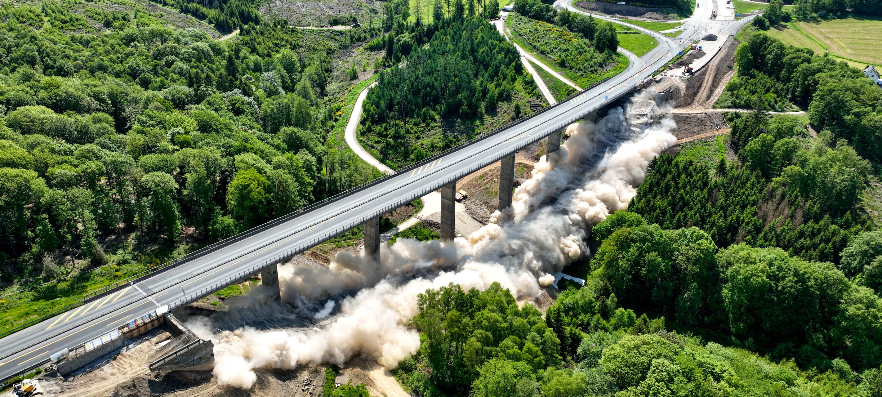 A45-Brücke bei Lüdenscheid: Sprengung im Januar