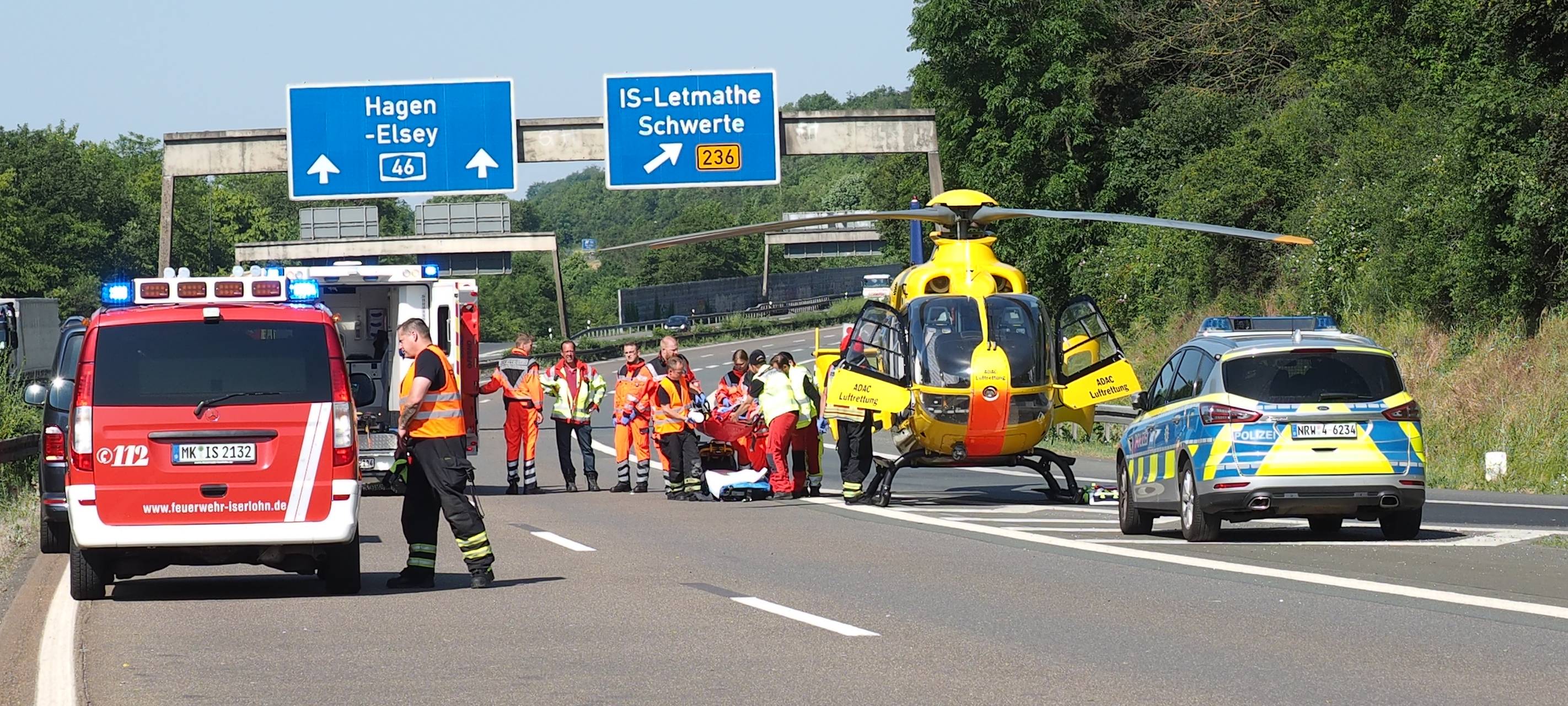 Iserlohner unter LKW eingeklemmt