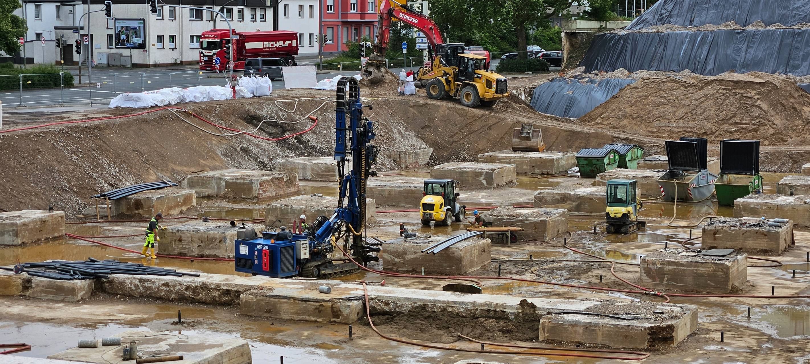 Fortschritte bei Bohrungen auf Schillerplatz in Iserlohn