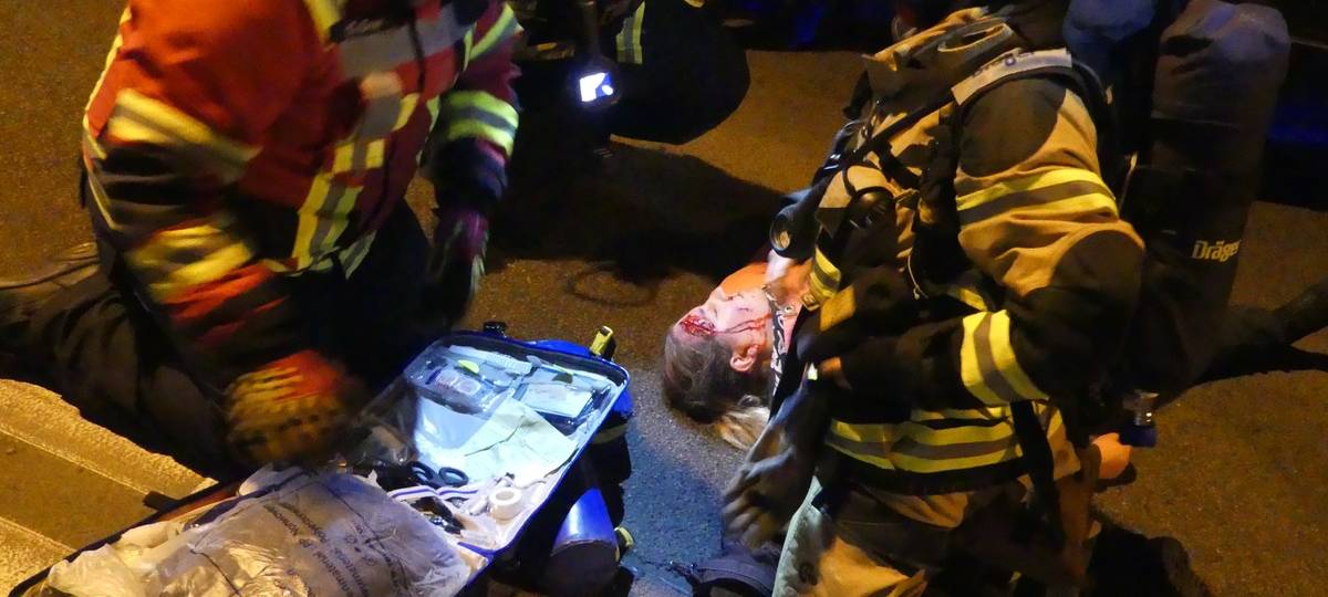 Großangelegte Feuerwehrübung im Hestenbergtunnel in Plettenberg