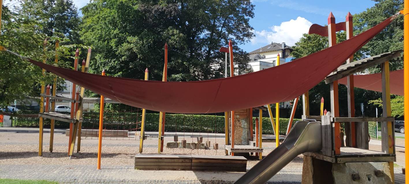 Sonnensegel in Iserlohn zerstört