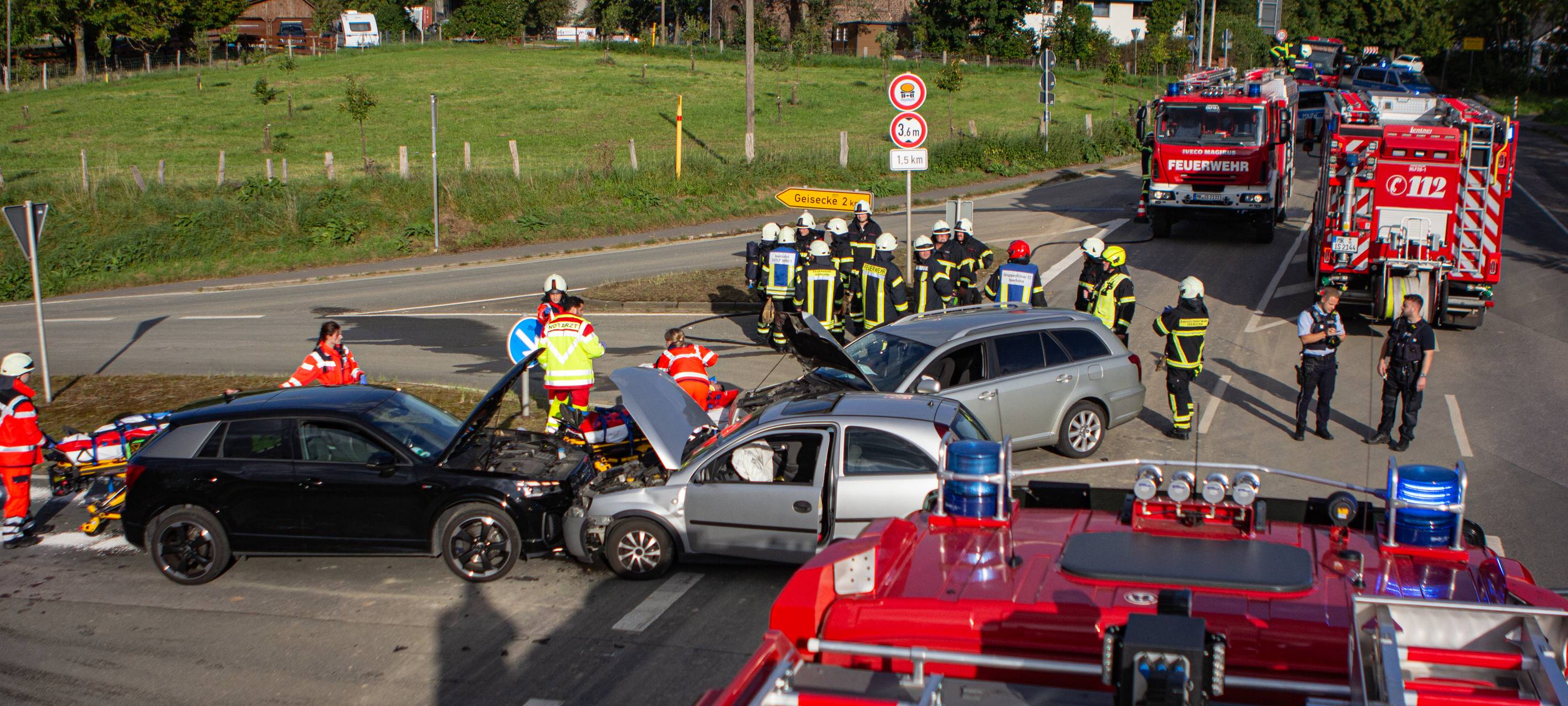 Unfall auf der Rheinener Straße in Iserlohn: Mehrere Fahrzeuge beteiligt