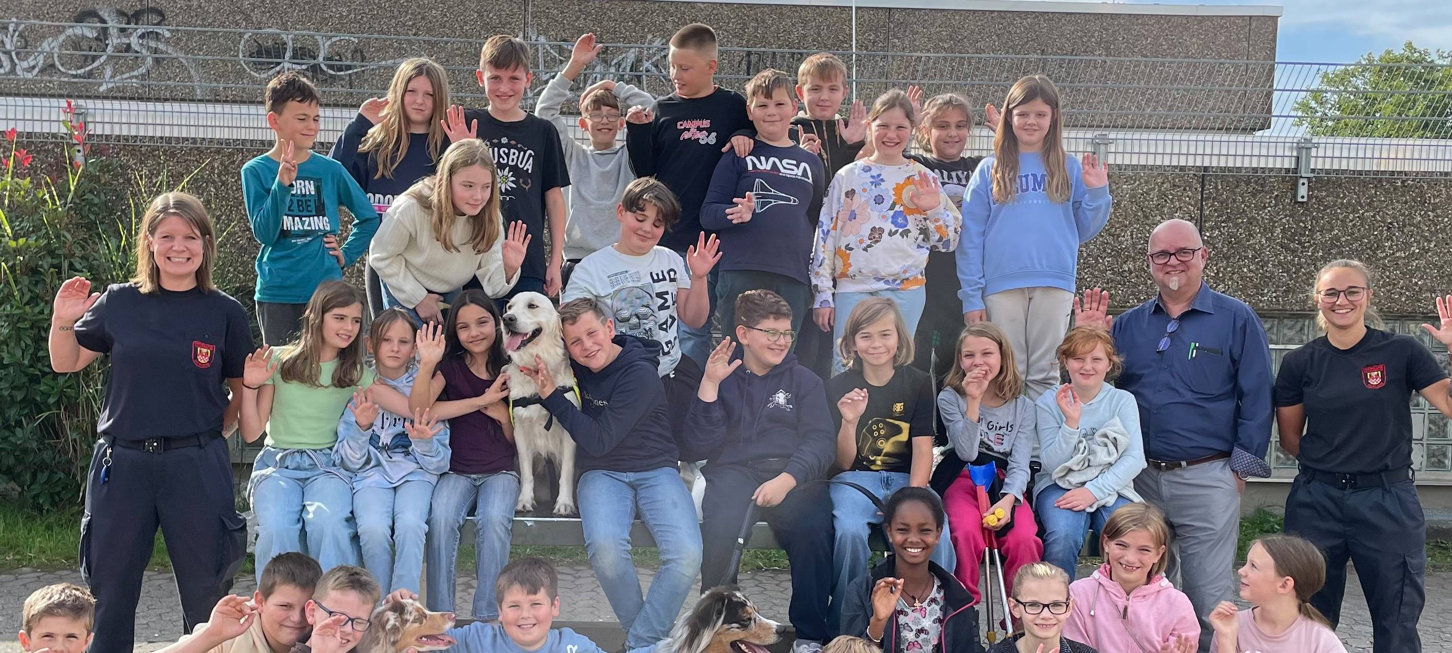 Gruppenbild einer Schulklasse