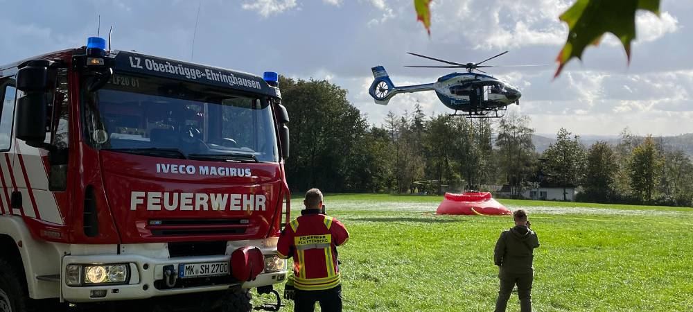 Erfolgreiche Waldbrandübung bei Meinerzhagen