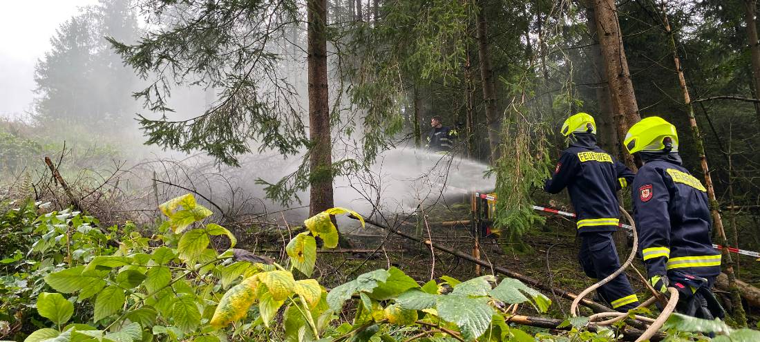 Erfolgreiche Waldbrandübung bei Meinerzhagen
