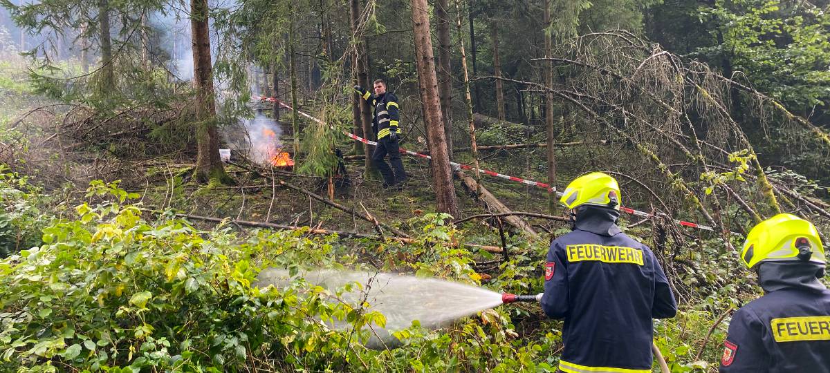 Erfolgreiche Waldbrandübung bei Meinerzhagen
