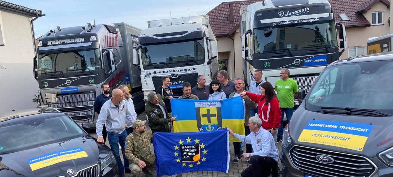Lieferungen in die Ukraine: Sauerländer Jungs mit fünftem Hilfstransport