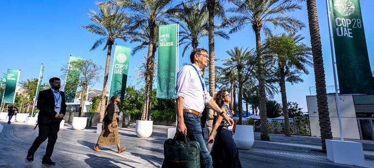 Der südwestfälische EU-Abgeordnete Peter Liese bei der Weltklimakonferenz in Dubai.