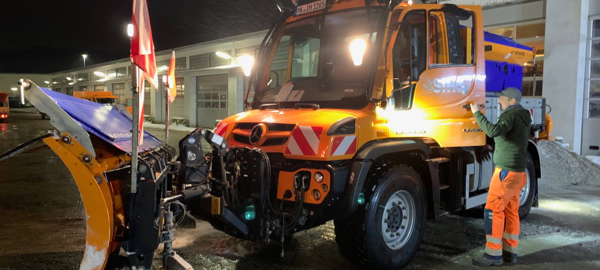 Radio MK begleitet Winterdienst in Iserlohn-Sümmern