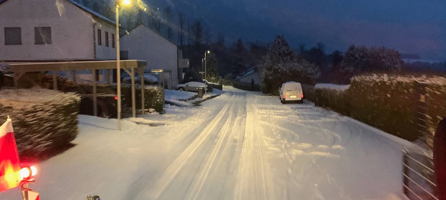 Radio MK begleitet Winterdienst in Iserlohn-Sümmern