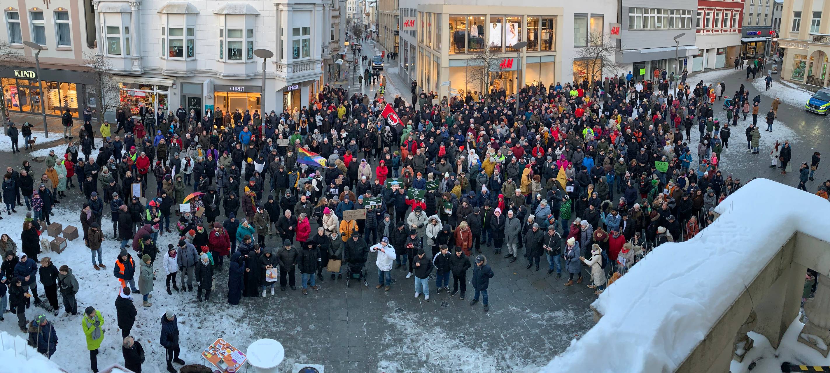 Demonstrationen gegen Rechtsextreme
