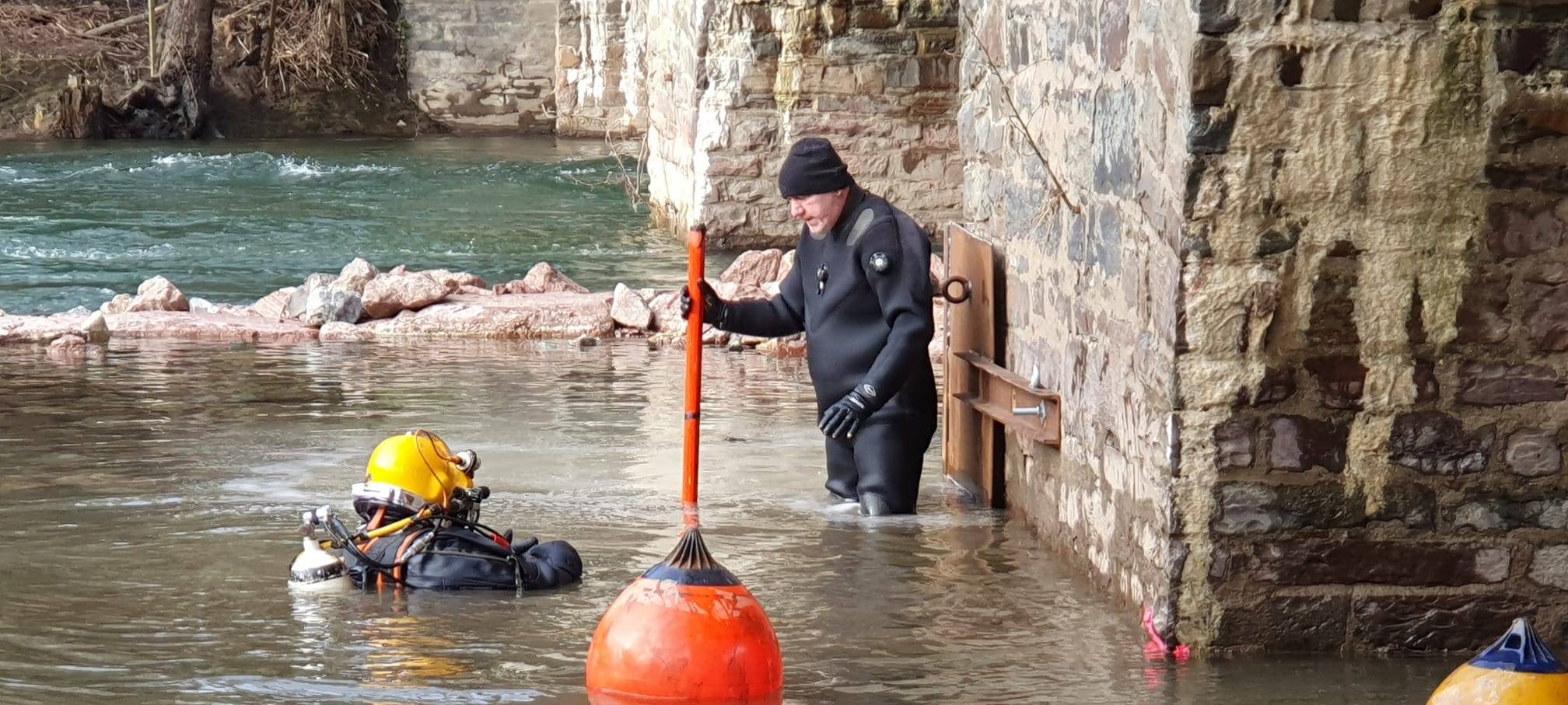 Reparaturen an Lennebrücke in Nachrodt nach Plan