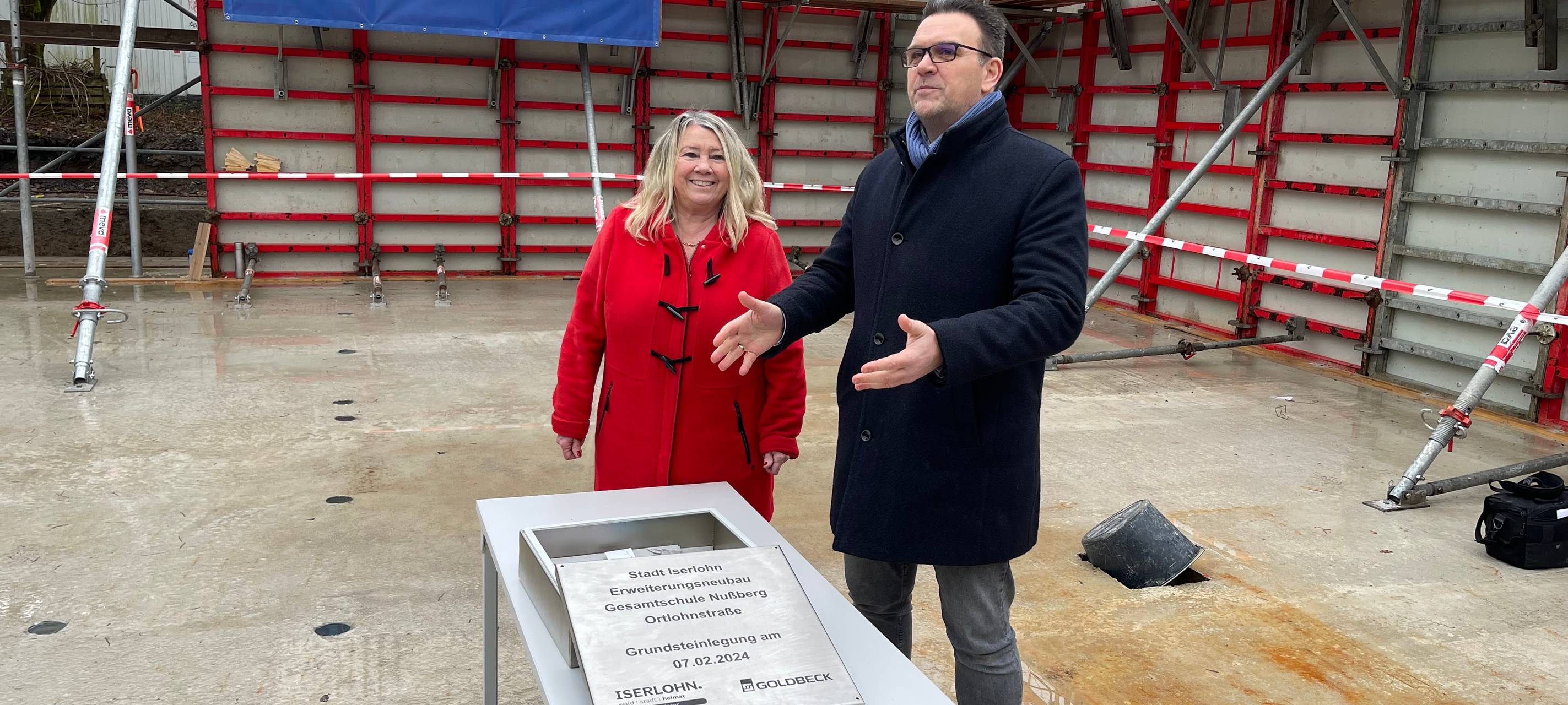Grundsteinlegung: Gesamtschule in Iserlohn-Nußberg wird erweitert