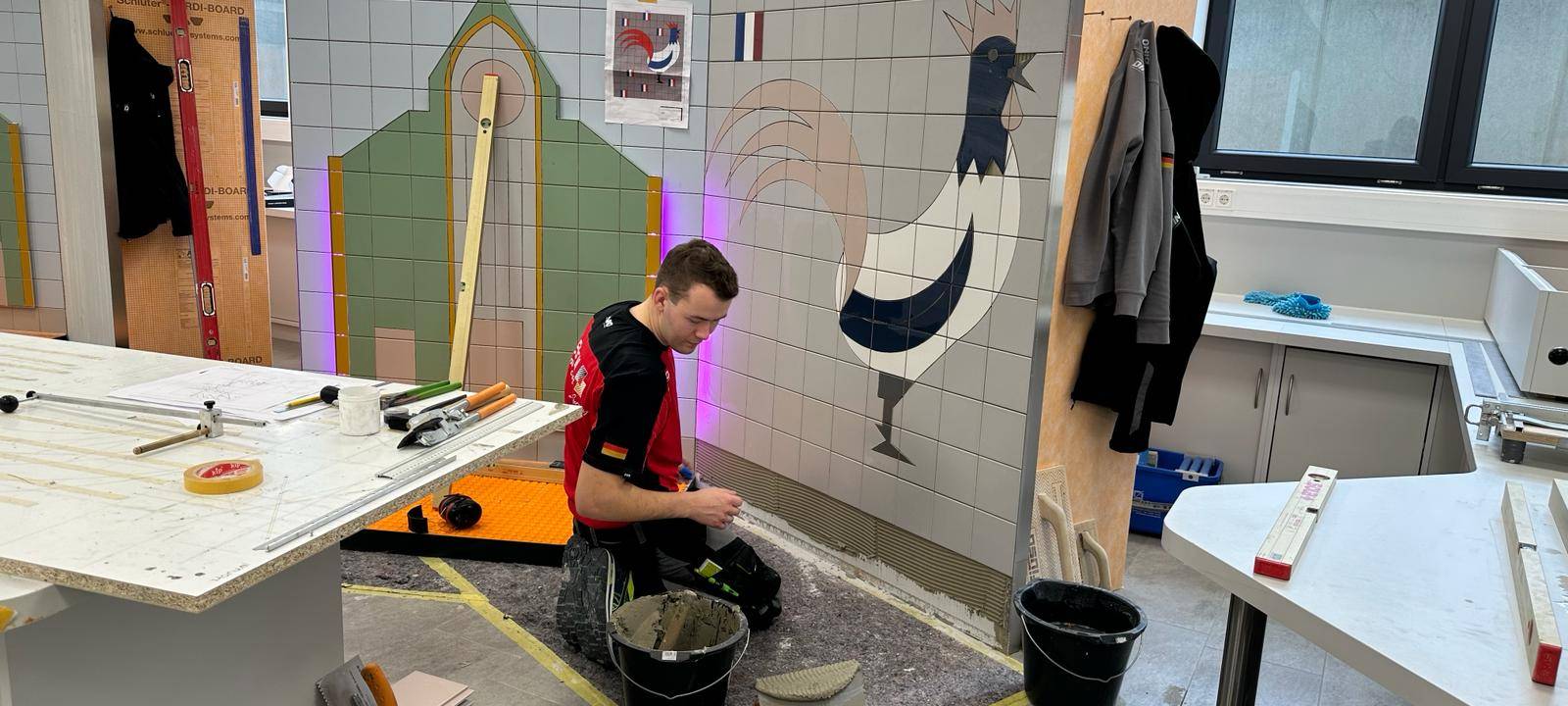 Fliesen-Nationalmannschaft trainiert in Iserlohn für WM