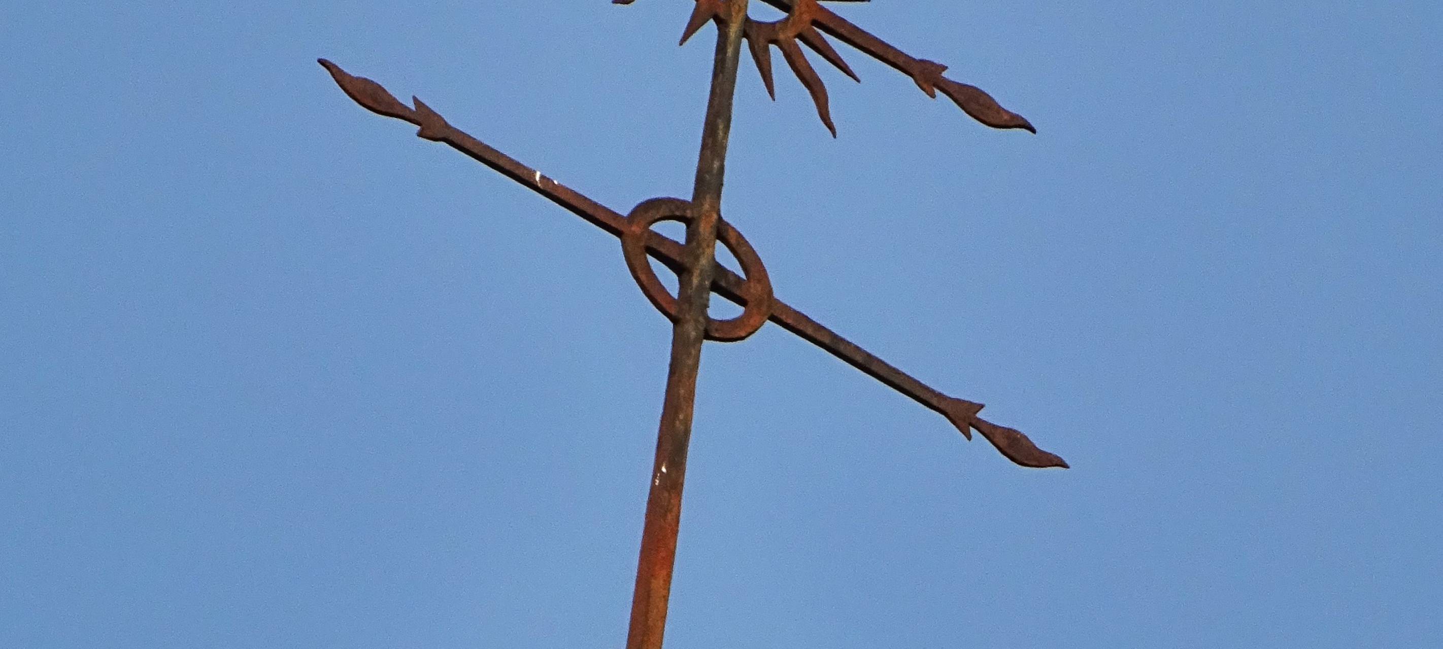 Wetterhahn in Hemer gesichert