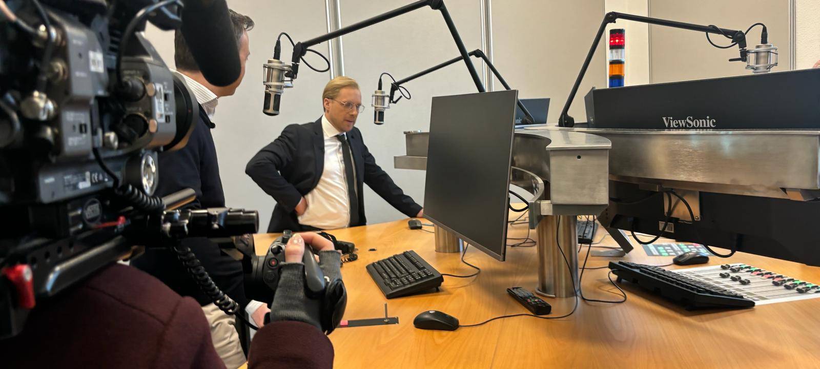 Comedian Oliver Pocher bei Radio MK