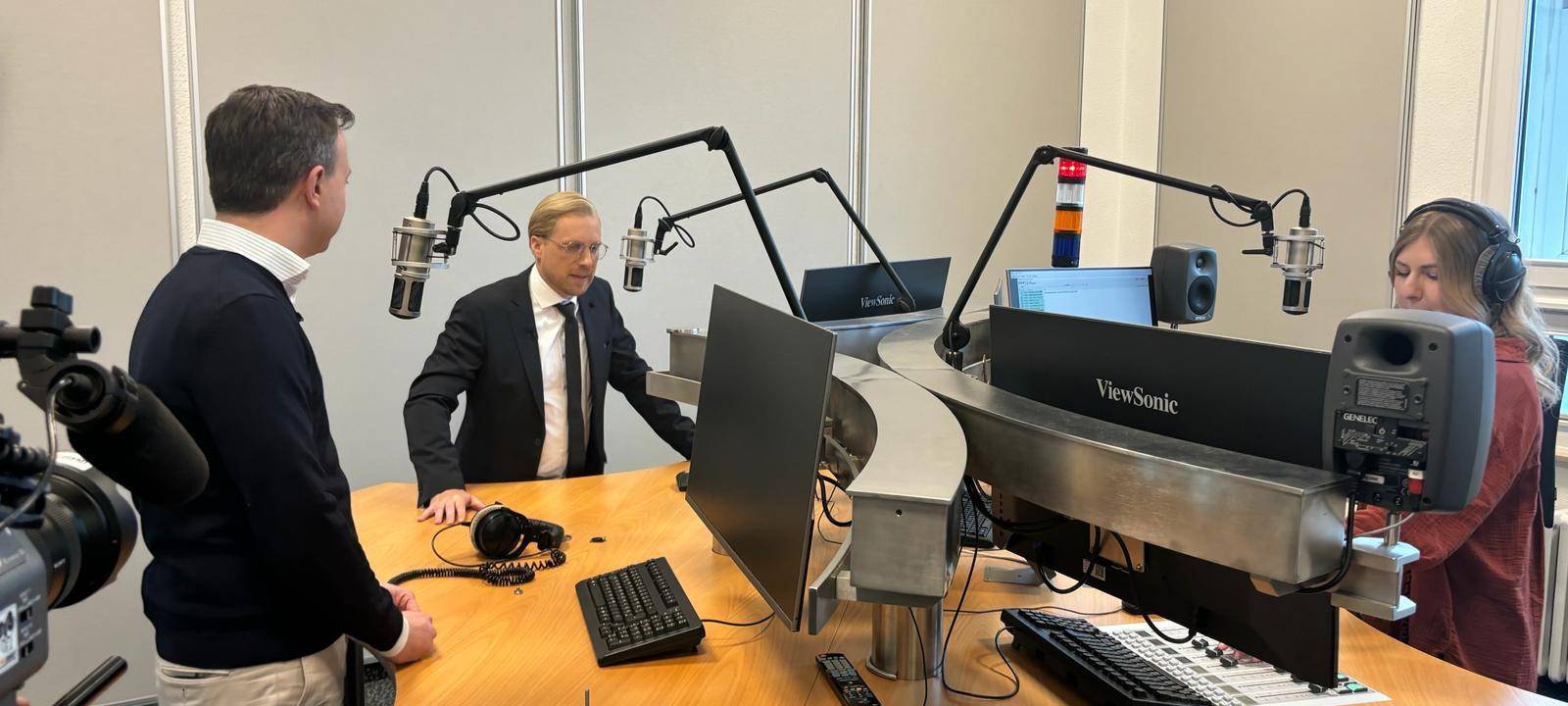 Comedian Oliver Pocher bei Radio MK