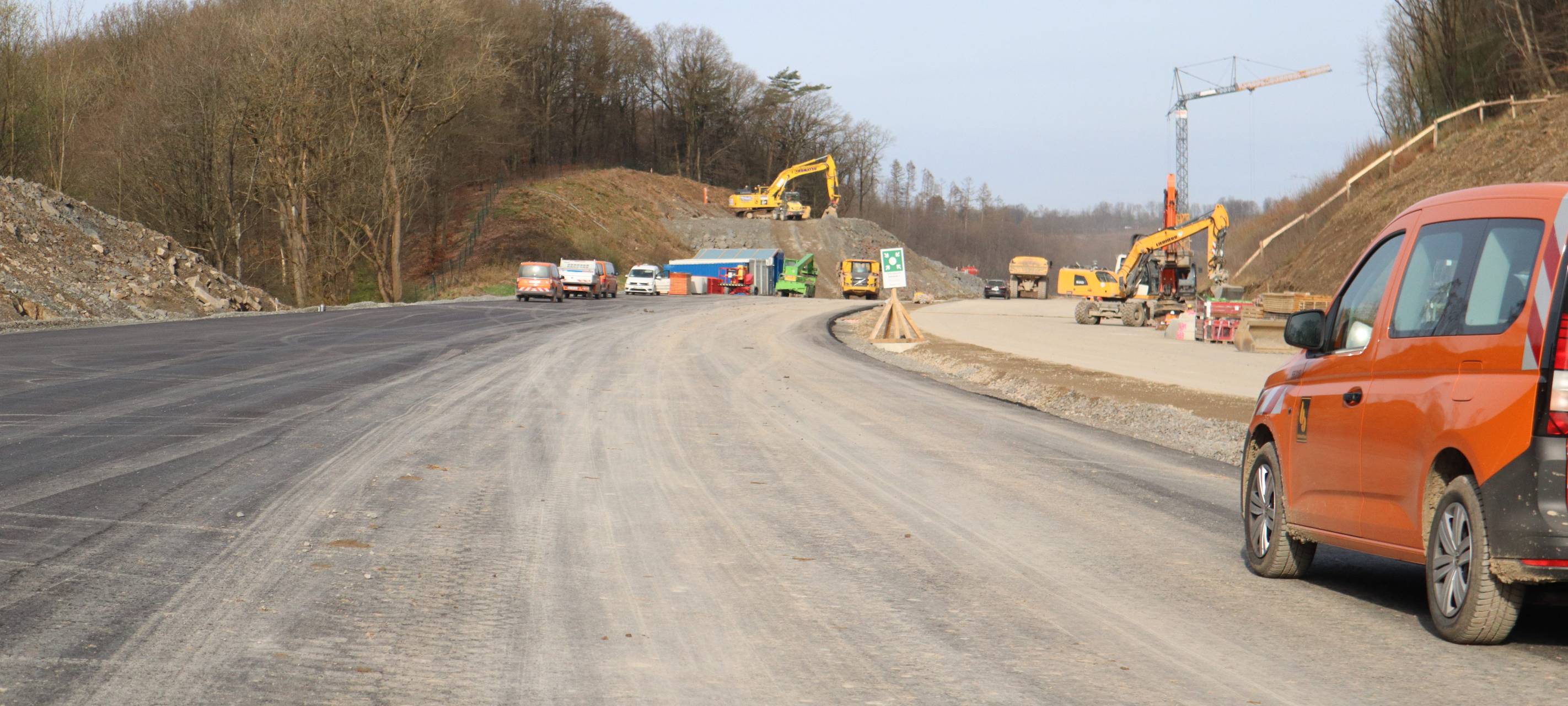 Zwischenstand auf A 45-Baustelle bei Lüdenscheid
