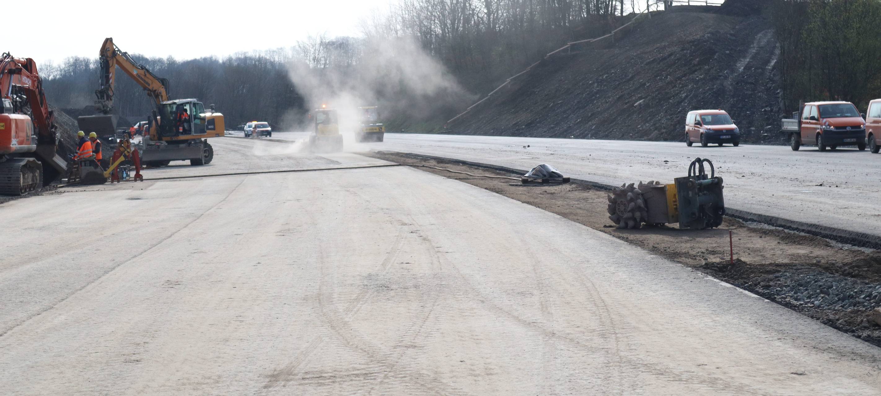 Zwischenstand auf A 45-Baustelle bei Lüdenscheid