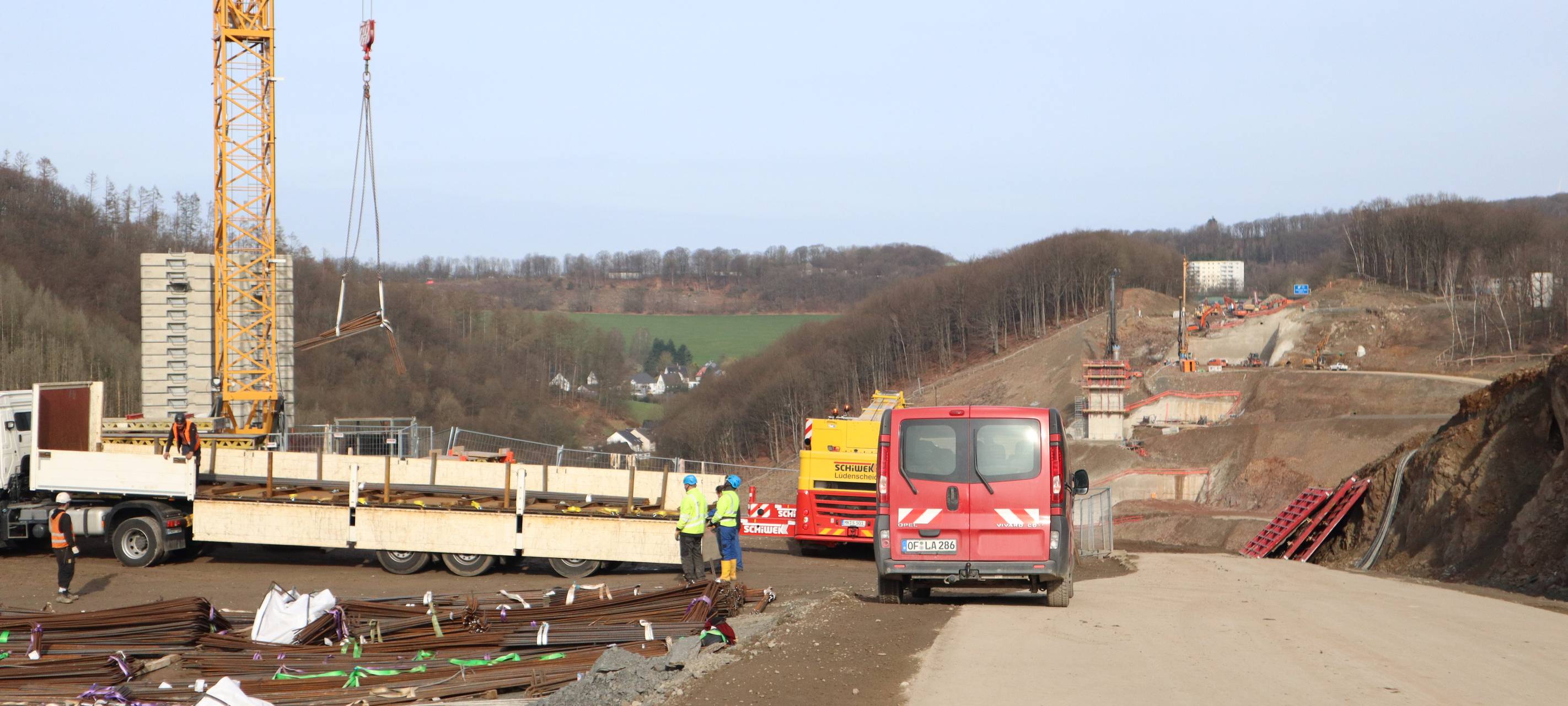 Zwischenstand auf A 45-Baustelle bei Lüdenscheid
