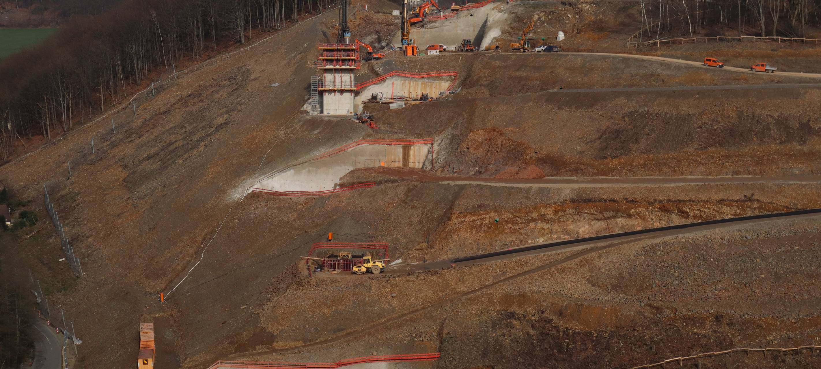 Zwischenstand auf A 45-Baustelle bei Lüdenscheid