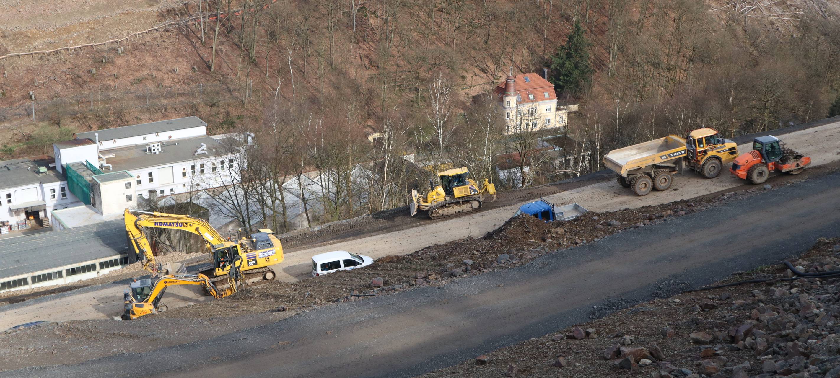 Zwischenstand auf A 45-Baustelle bei Lüdenscheid