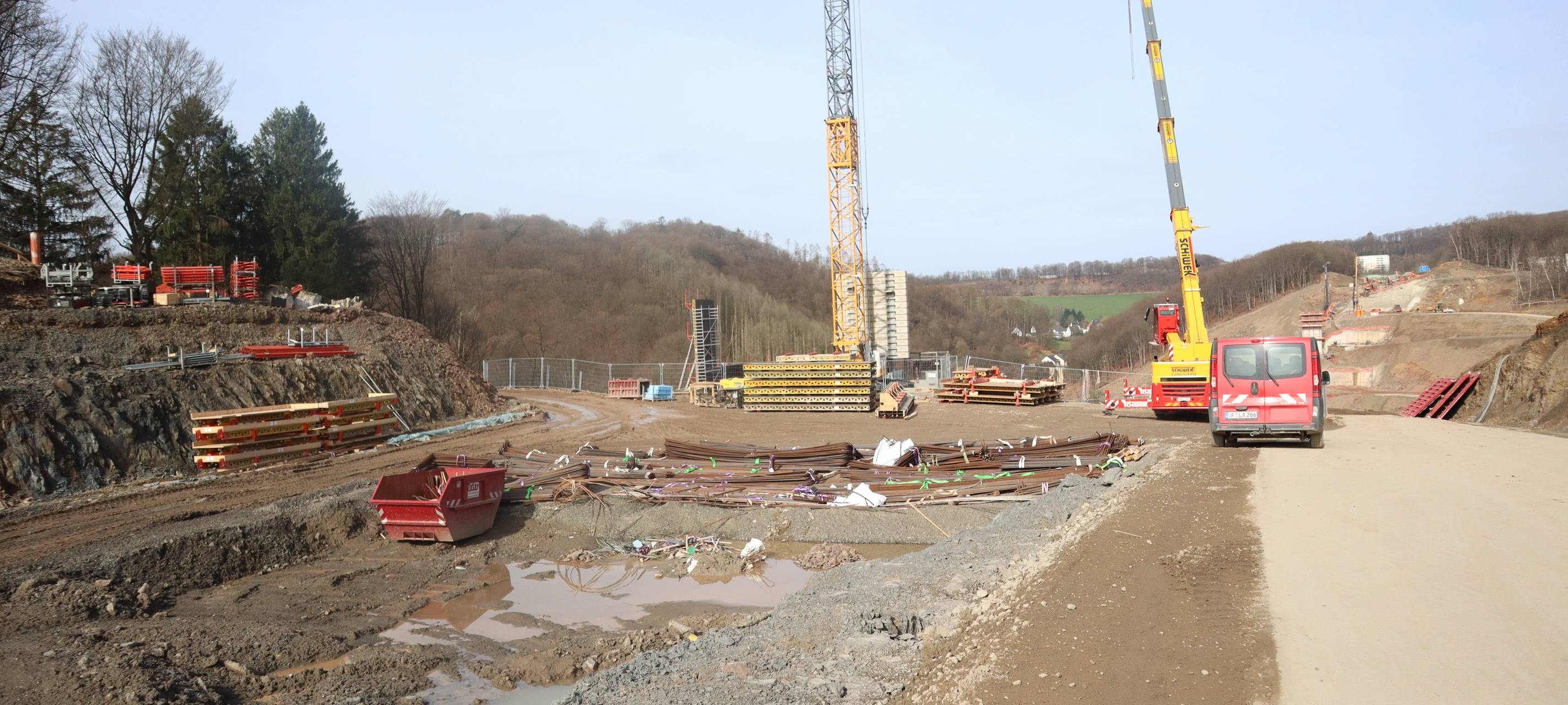 Zwischenstand auf A 45-Baustelle bei Lüdenscheid