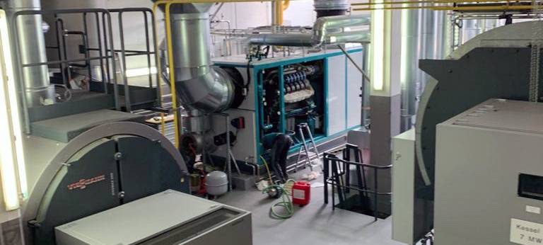 Innenansicht Fernwärmeheizkraft