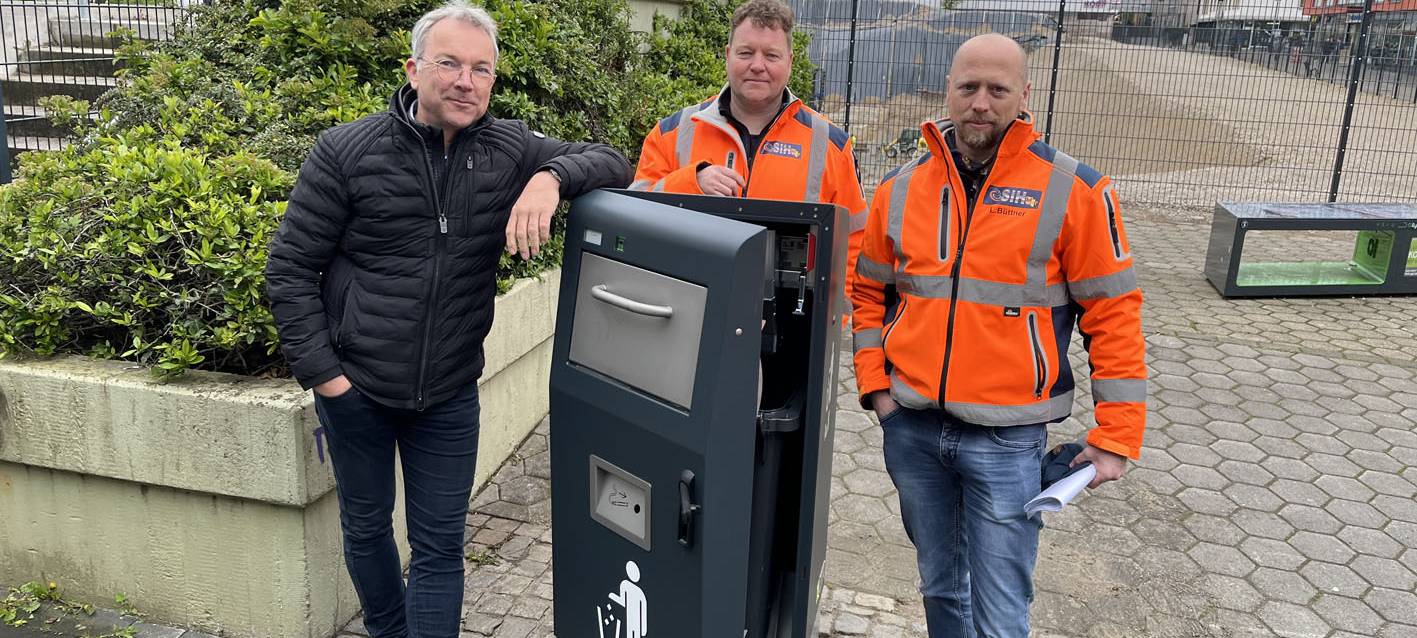 Iserlohn: solarbetriebene Mülleimer