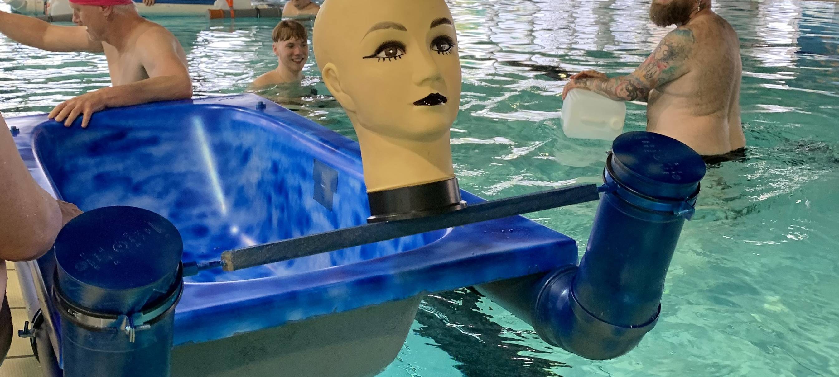 In die Wanne, fertig - los!