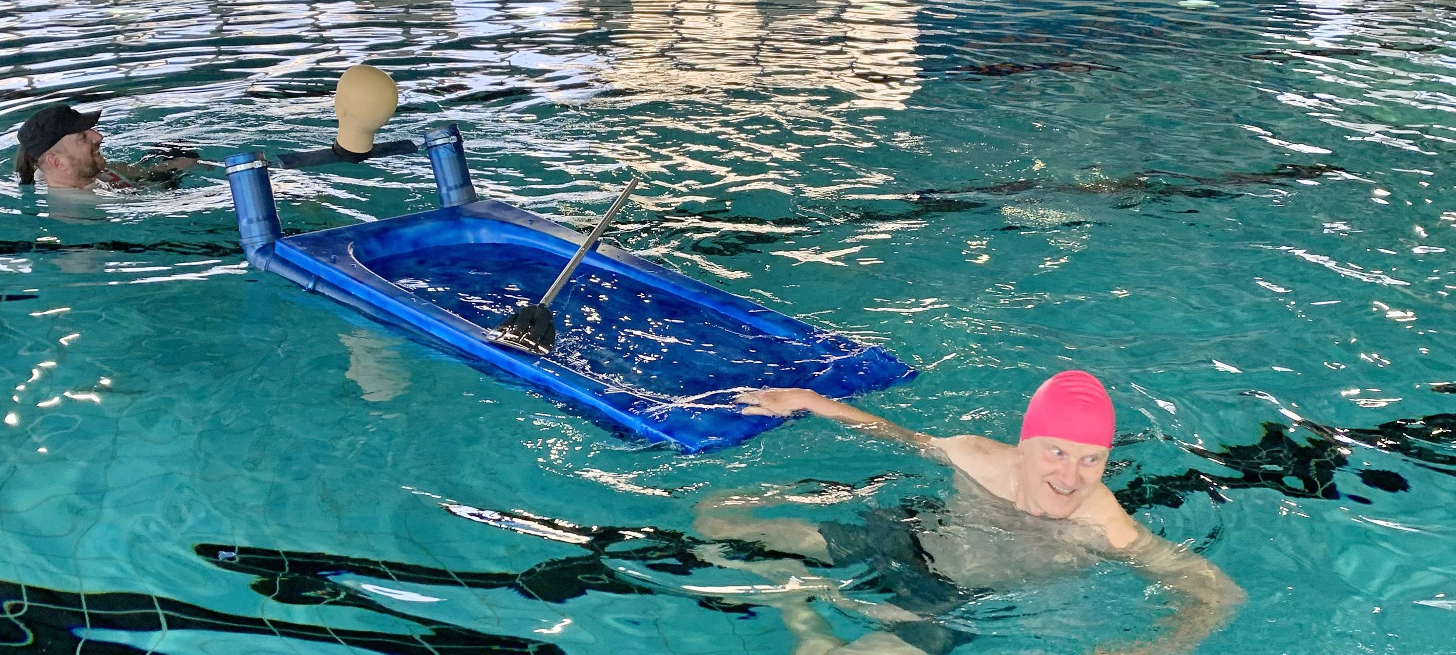 In die Wanne, fertig - los!