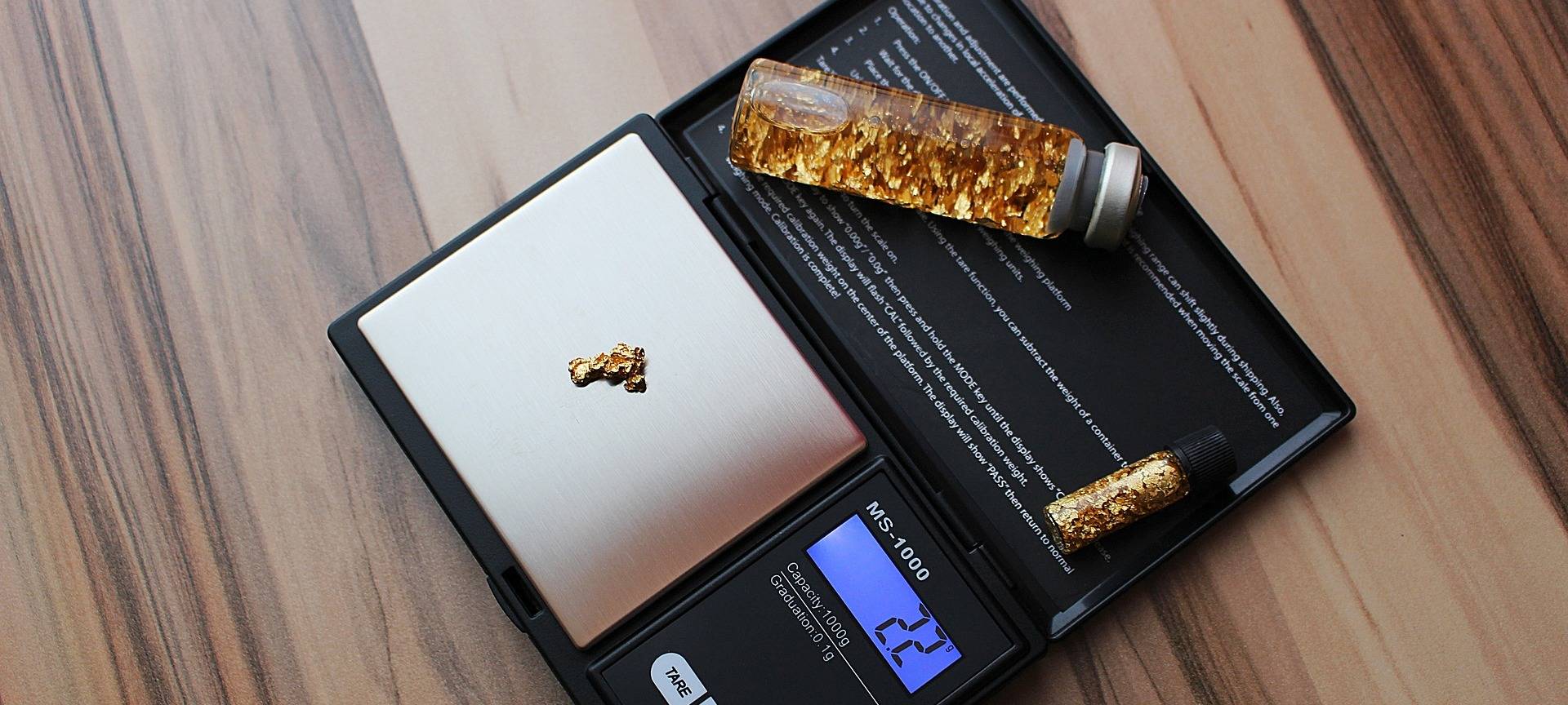 Kann nicht nur Gold wiegen: Demnächst wohl auch in den Ordnungsämtern im MK zur Cannabiskontrolle im Einsatz - eine Feinwaage.