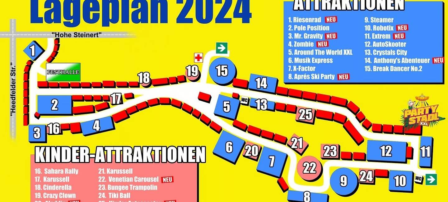 Steinert-Kirmes in Lüdenscheid: Programm, Fahrgeschäfte und Öffnungszeiten