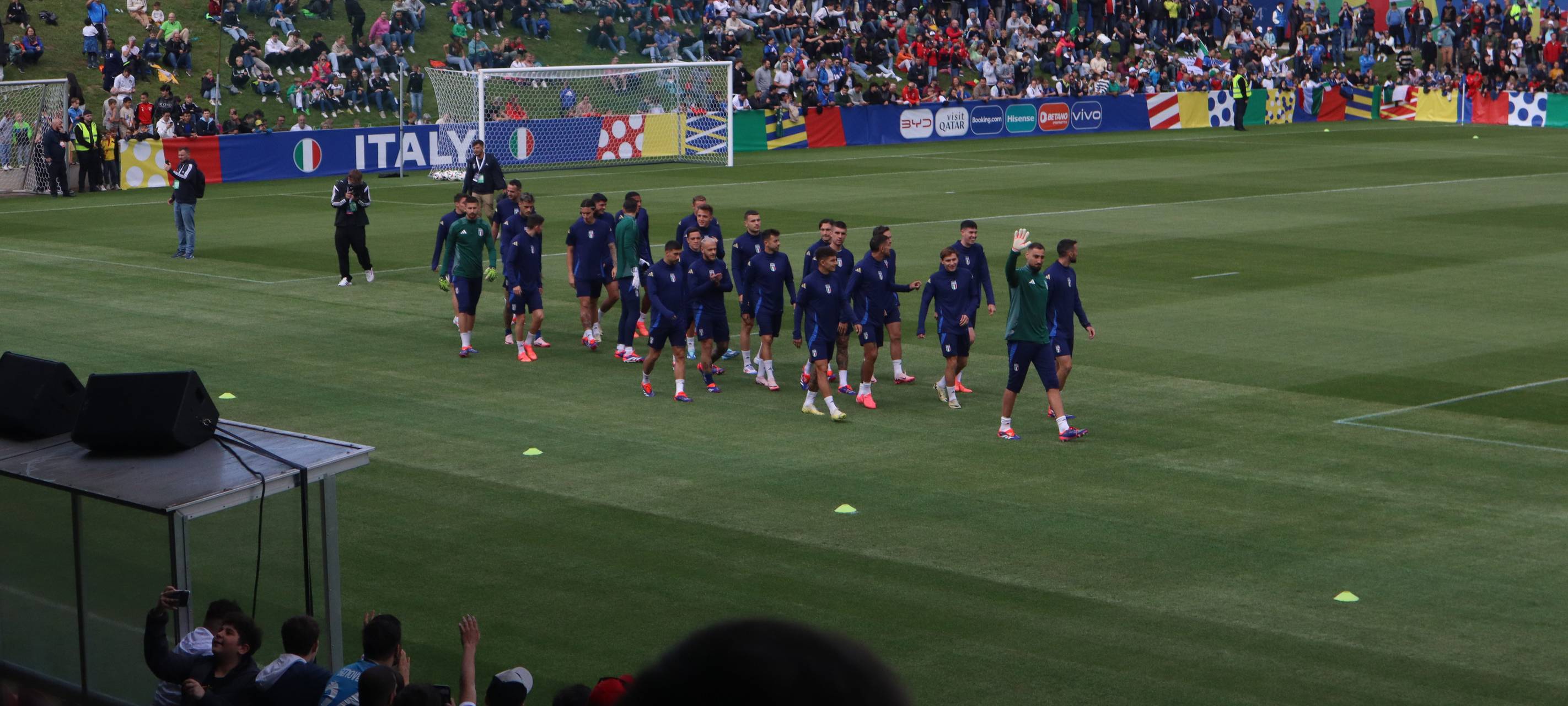 So war das öffentliche Training der Italiener in Iserlohn