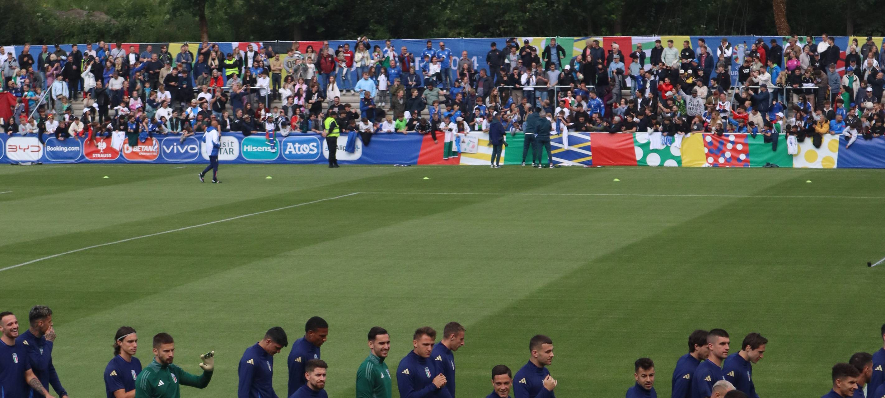 So war das öffentliche Training der Italiener in Iserlohn