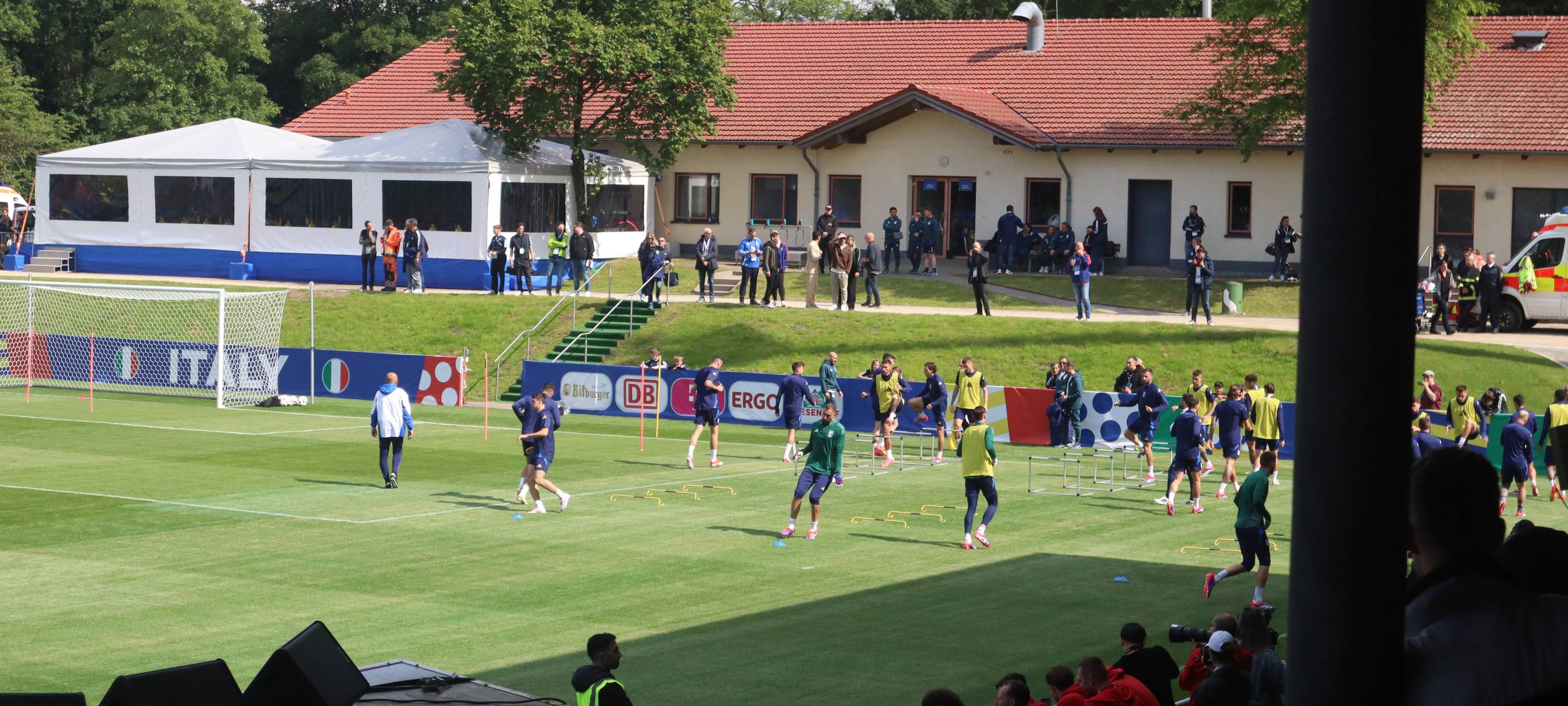 So war das öffentliche Training der Italiener in Iserlohn