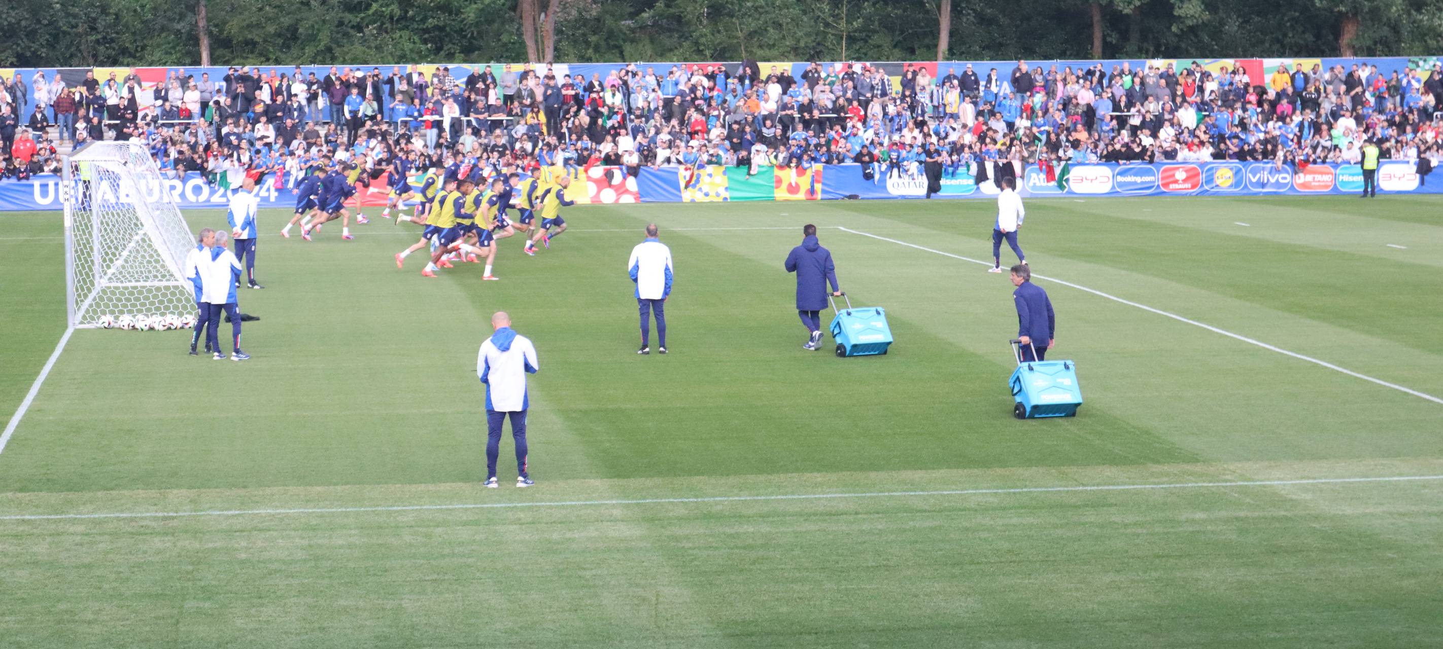 So war das öffentliche Training der Italiener in Iserlohn