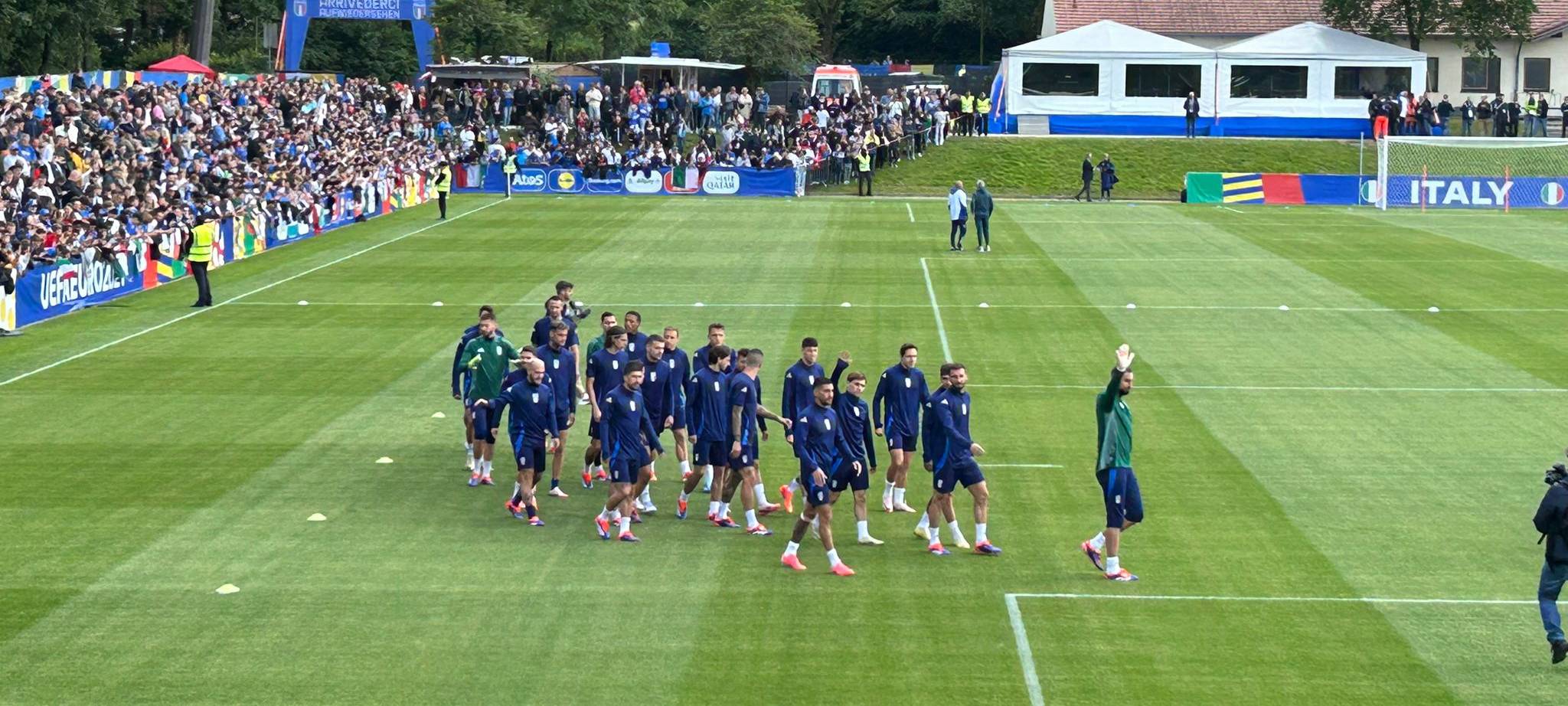 So war das öffentliche Training der Italiener in Iserlohn