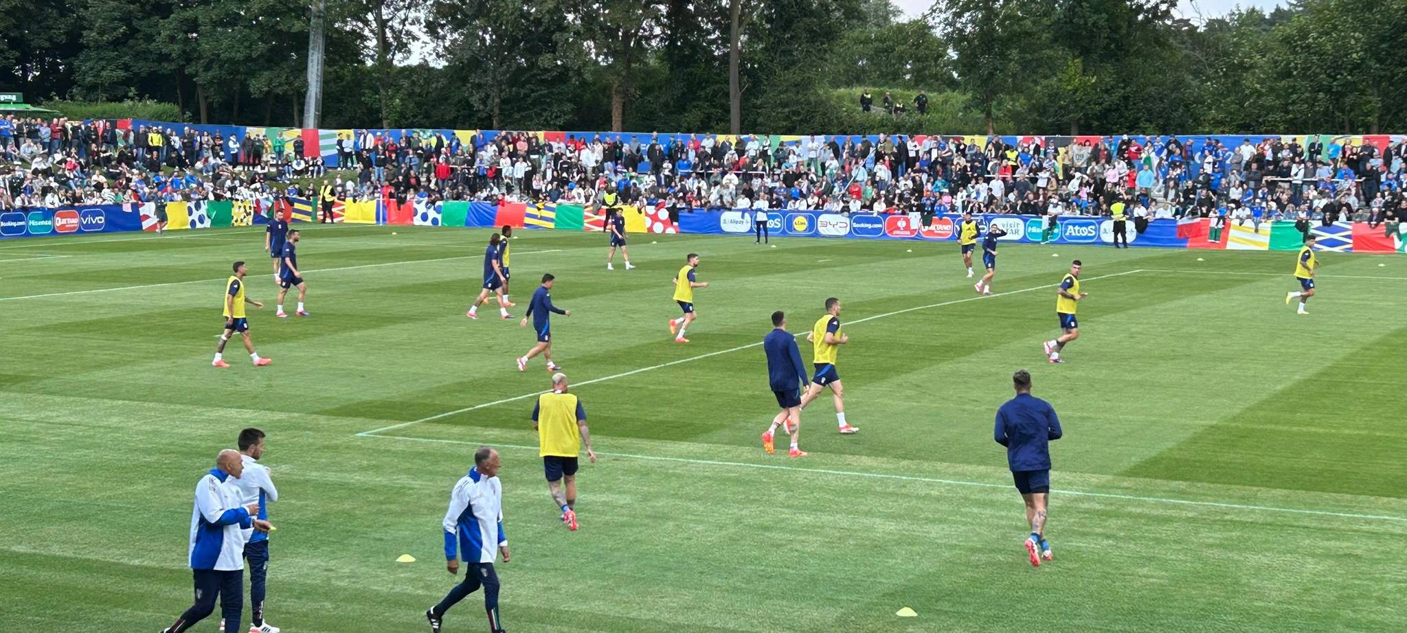 So war das öffentliche Training der Italiener in Iserlohn